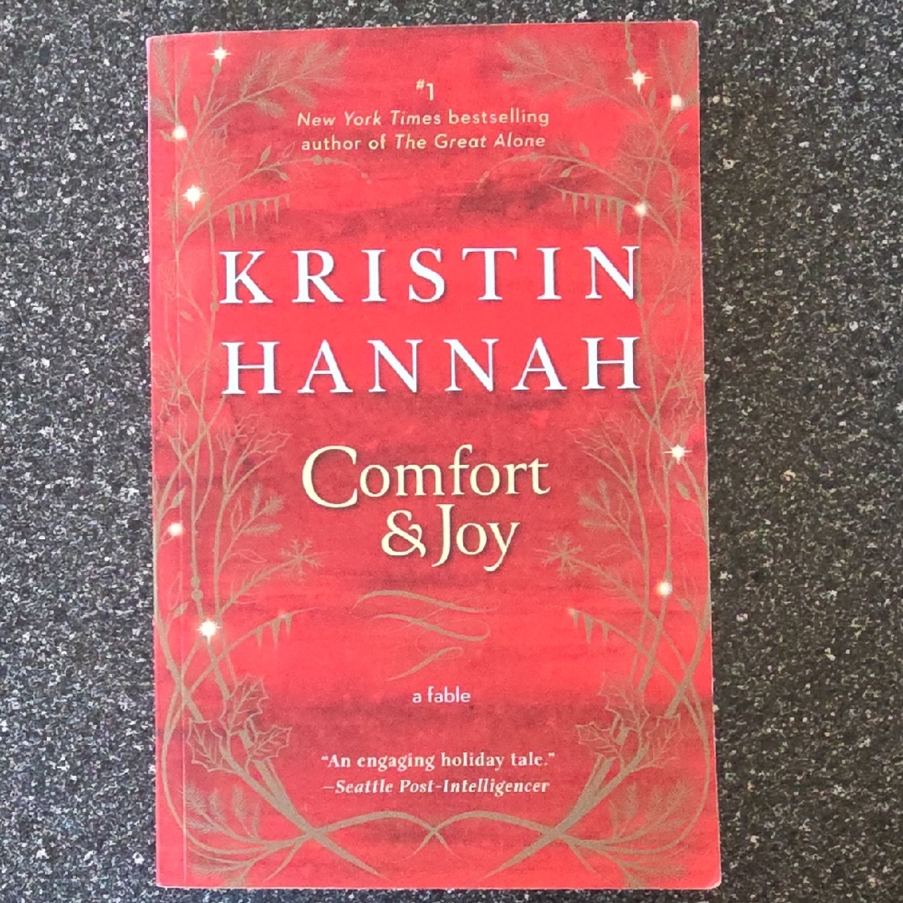 Red 'Comfort & Joy' Book by Kristin Hannah
